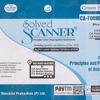 Solved Scanner CA Foundation Principles & Practices of Accounting