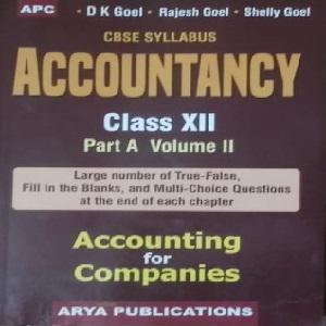 DK Goel Accountancy For CBSE Class 12