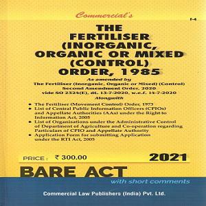 Commercial’s The Fertiliser [Inorganic Organic Or Mixed Control] Order 1985