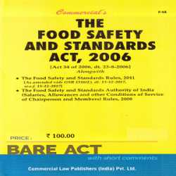 Commercial’s The Food Safety and Standards ACT, 2006 [Bare Act 2021] books