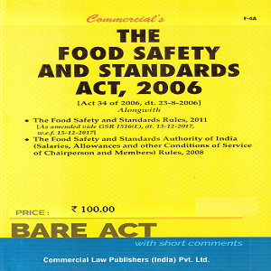 Commercial’s The Food Safety and Standards ACT, 2006