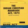 Commercial’s The Indian Christian Marriage Act 1872 [Bare Act 2020] books