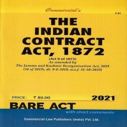 Commercial’s The Indian Contract Act,1872 [Bare Act 2021] books