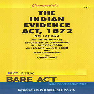 Commercial’s The Indian Evidence Act,1872