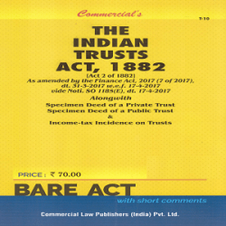 Commercial’s The Indian Trust Act,1882 [Bare Act 2021] books