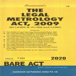 Commercials-The-Legal-Metrology-Act-2009-Bare-Act-2020 books