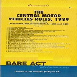 Commercial’s The Central Motor Vehicles Rules, 1989 [Bare Act] 2020. books