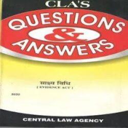 CLA’s Quetion & Answers Evidence Act in [Hindi]