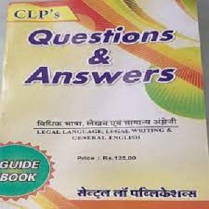CLP’s Question & Answers Legal Language Legal Writing & General English in Hindi