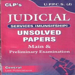 Judicial Services (Munsifship) Unsolved Paper Pre & Mains books