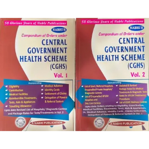 Compendium of Orders under Central Government Health Scheme (CGHS) – Set of 2 Volumes | A Nabhi Publication