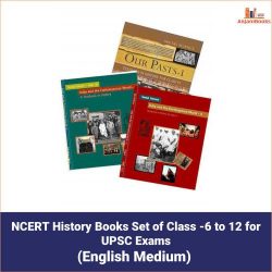 NCERT History Books Set of Class -6 to 12 for UPSC Exams Books