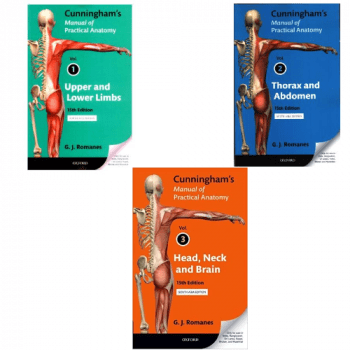Cunningham’s Manual of Practical Anatomy – 3 volume set