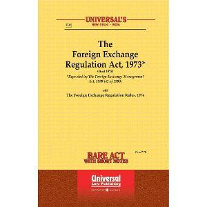 Universal’s The Foreign Exchange Regulation Act 1973 Bare Act