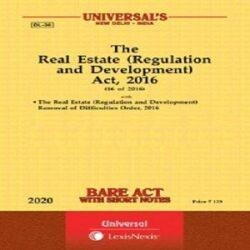 Universal’s The Real Estate (Regulation and Developement) Act, 2016 (Bare Act) 2020