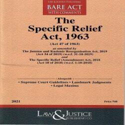 The Specific Relief Act 1963 [Bare Act In English 2021]-L&JP
