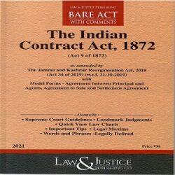 Indian Contract Act,1872 Bare Act in English [2021]- L&JP