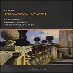 Morris The Conflict of Laws By David Mcclean