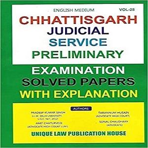 Chhattisgarh Judicial Service Preliminary Examination Solved Papers