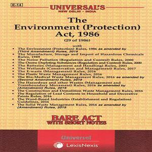 Universal’s The Enviroment Protection Act,1986 (Bare Act)