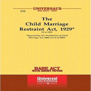 Child Marriage Restraint Act, 1929 Bare Act