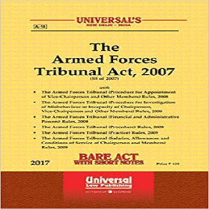 Universal’s The Armed Forces Tribunal Act 2007 Bare Act