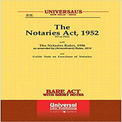 Universal’s The Notaries Act 1952 English [Bare Act]
