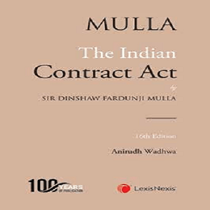 Mulla The Indian Contract Act By Anirudh