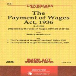 Universal’s The Payments of Wages Act,1936 [Diglot Bare Act]