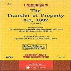 Universal’s The Transfer of Property Act, 1882 Edition[2021]
