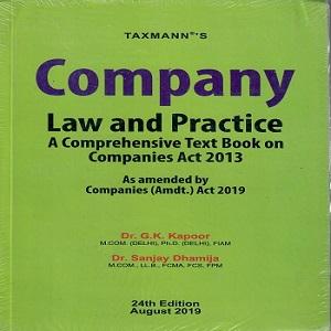 Company Law and Practice A Comprehensive Text Book on Companies act 2013