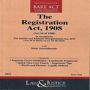 The Registration Act 1908[Bare Act In English 2021]-L&JP