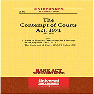 Universal’s The Contempt of Courts Act 1971 Bare Act