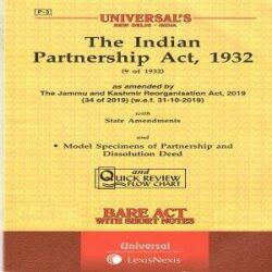 Universal’s The Indian Partnership Act,1932 (Bare Act) [2021