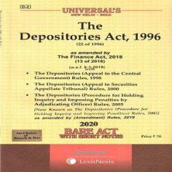 Universal’s The Depositories Act,1996 [Bare Act 2020]