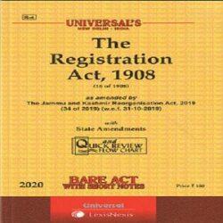 Universal’s The Registration Act, 1908 (Bare Act) 2020