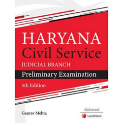 Haryana Civil Service Judicial Branch [5th,Edition 2020]