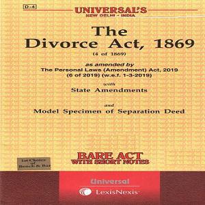 Universal’s The Divorce Act,1869 (Bare Act)