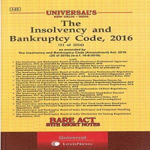 Universal’s The Insolvency and Bankruptcy Code,2016 [Bare Act]