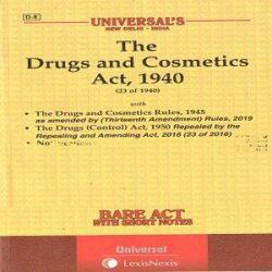 Universal’s The Drugs and Cosmetics Act,1940 (Bare Act) [2020]