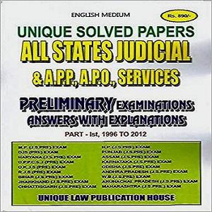 Unique Solved Papers All States Judicial Preliminary Examination