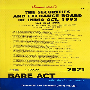 Commercial’s The Securities and Exchange Board of India Act,1992