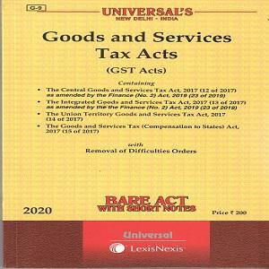 Universal’s Goods and Services Tax Acts (Bare Act)