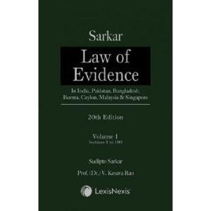 Sarkar Law of Evidence [20th Edition] Set of 2 Vols. By Sudipto Sarkar