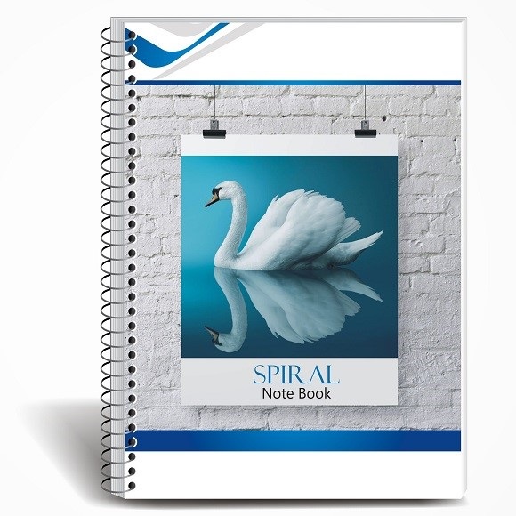 A4 Spiral Notebook Single Line Ruled – 350 Pages
