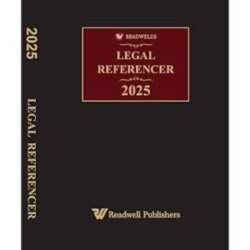 Readwell's Legal Referencer 2025,Hard Bound