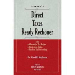 Taxmann’s Direct Taxes Ready Reckoner