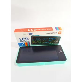 Accura Digital Pencil Box with LCD Writing Pad – 2-in-1 Erasable Drawing Board & Stationery Case