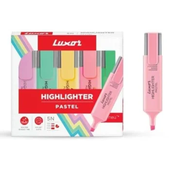Luxor Textlite Pastel Highlighter Pastel Colors – Pack of 5