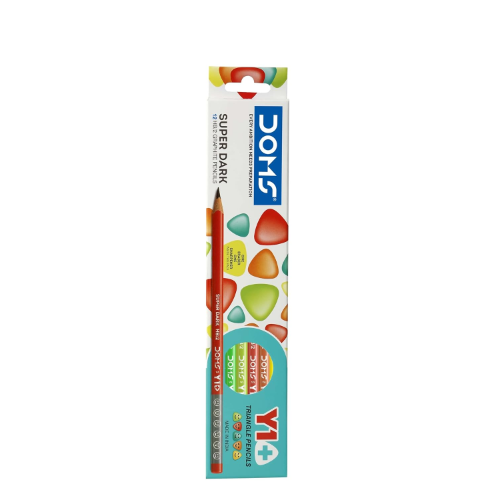 DOMS Groove Slim Triangular Comfortable Grip Pencil